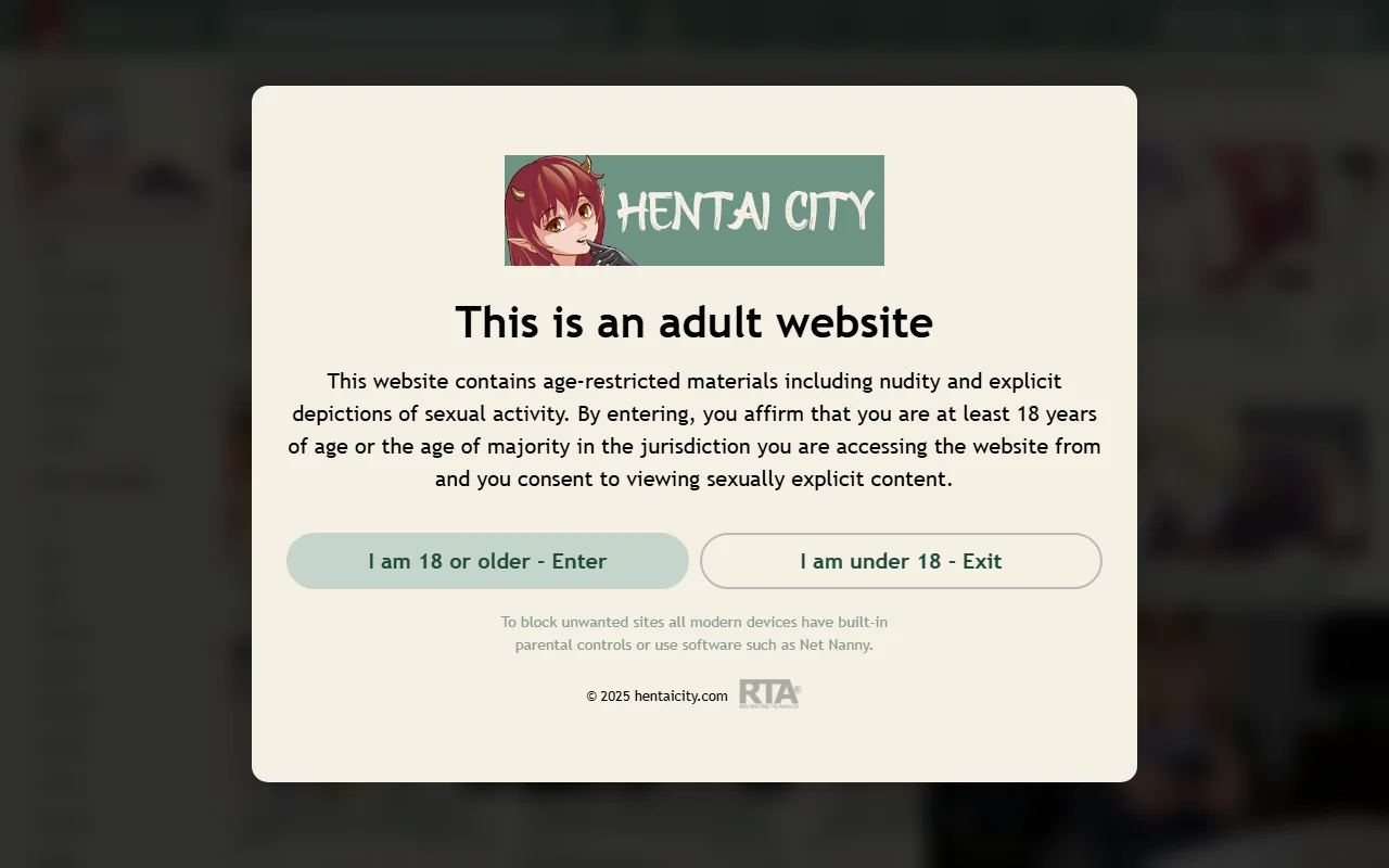 Screenshot: Hentaicity Screenshot of Hentaicity